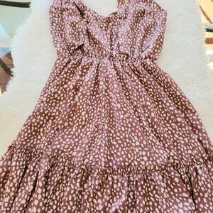 Charming Pink Polka Dot Dress
